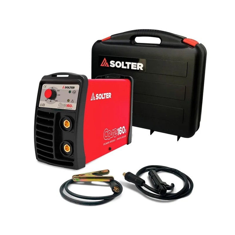 SOLDADOR INVERTER CORE 160AMP+MALETIN -  SOLTER REF.10217