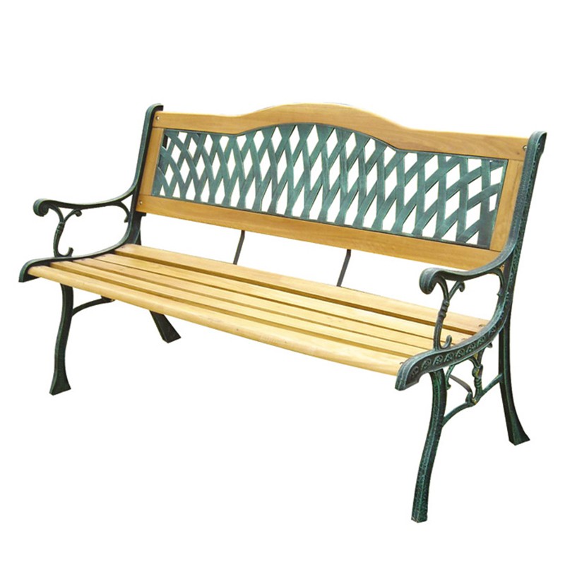 BANCO JARDIN FORJA 122 CM  C/RESPALDO