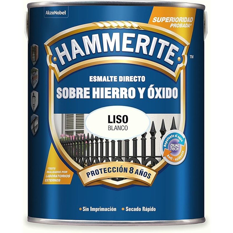 HAMMERITE LISO BRILLANTE VERDE 5 LT
