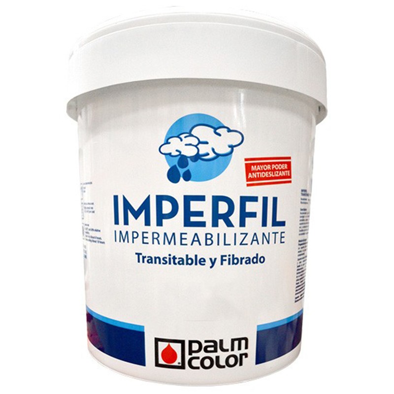 IMPERFIL FIBRADO ROJO TEJA 15L PALMCOLOR