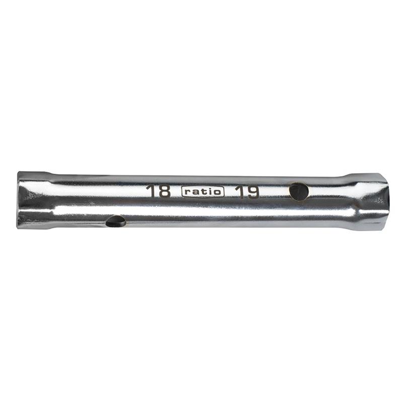 LLAVE TUBULAR CROM.18X19 MM RATIO